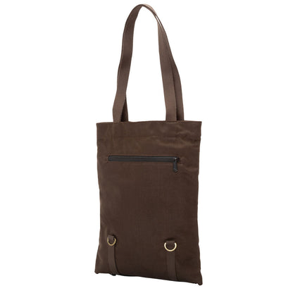 Waxed Nylon Dekalb Backpack Dark Brown - Manhattan Portage