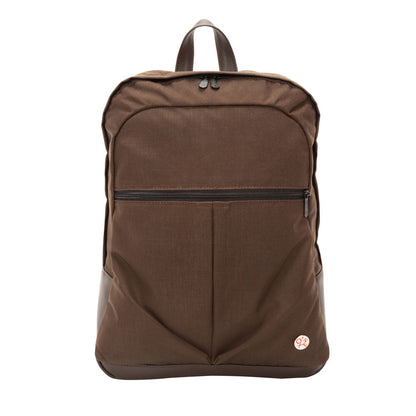 Waxed Nylon Woodhaven Backpack Dark Brown - Manhattan Portage