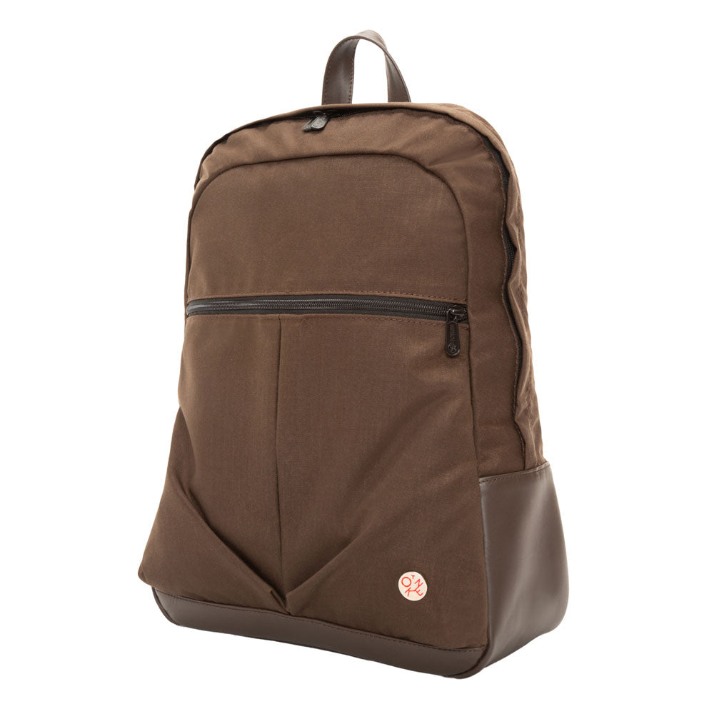 Waxed Nylon Woodhaven Backpack Dark Brown - Manhattan Portage
