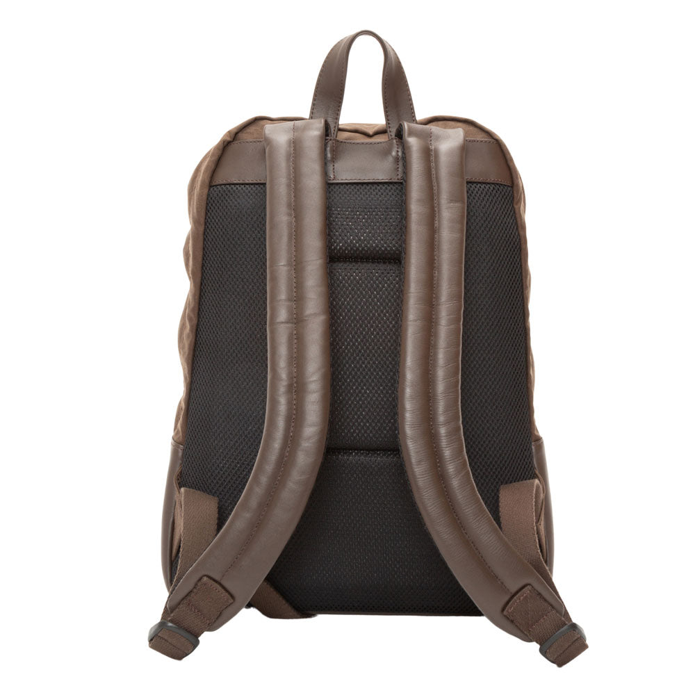 Waxed Nylon Woodhaven Backpack Dark Brown - Manhattan Portage