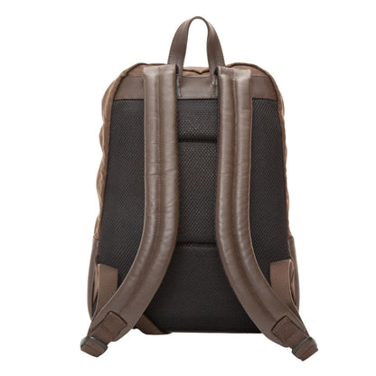 Waxed Nylon Woodhaven Backpack Dark Brown - Manhattan Portage