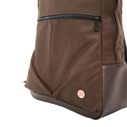 Waxed Nylon Woodhaven Backpack Dark Brown - Manhattan Portage
