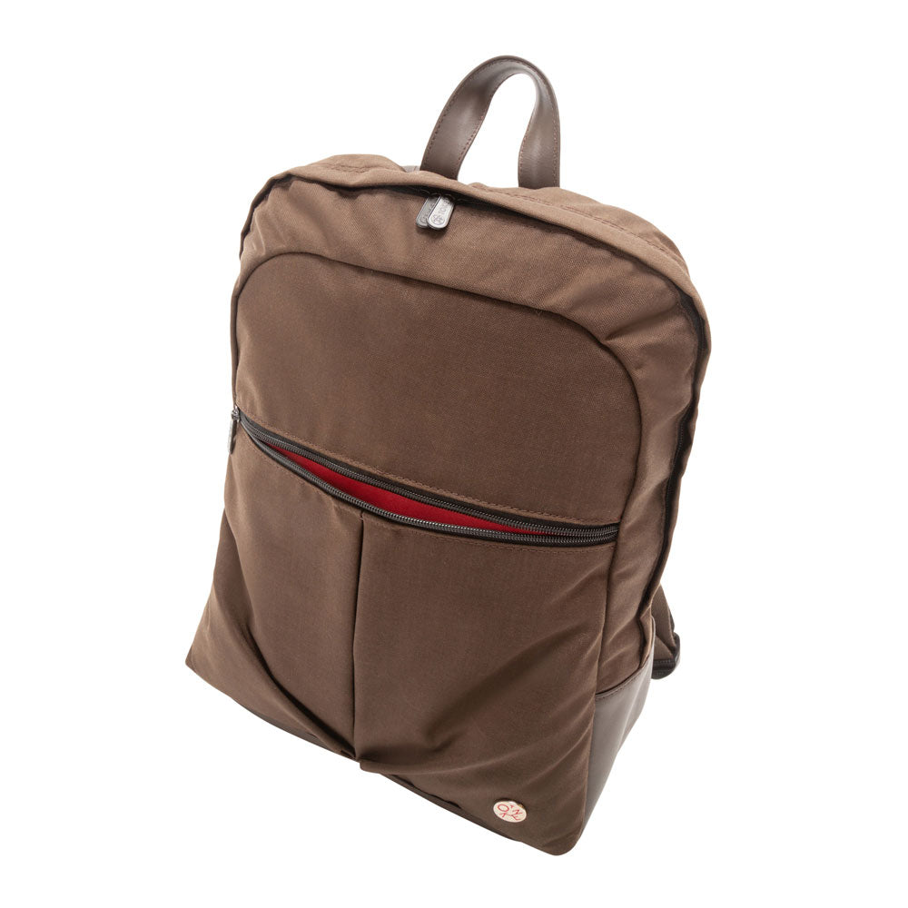 Waxed Nylon Woodhaven Backpack Dark Brown - Manhattan Portage