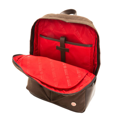 Waxed Nylon Woodhaven Backpack Dark Brown - Manhattan Portage