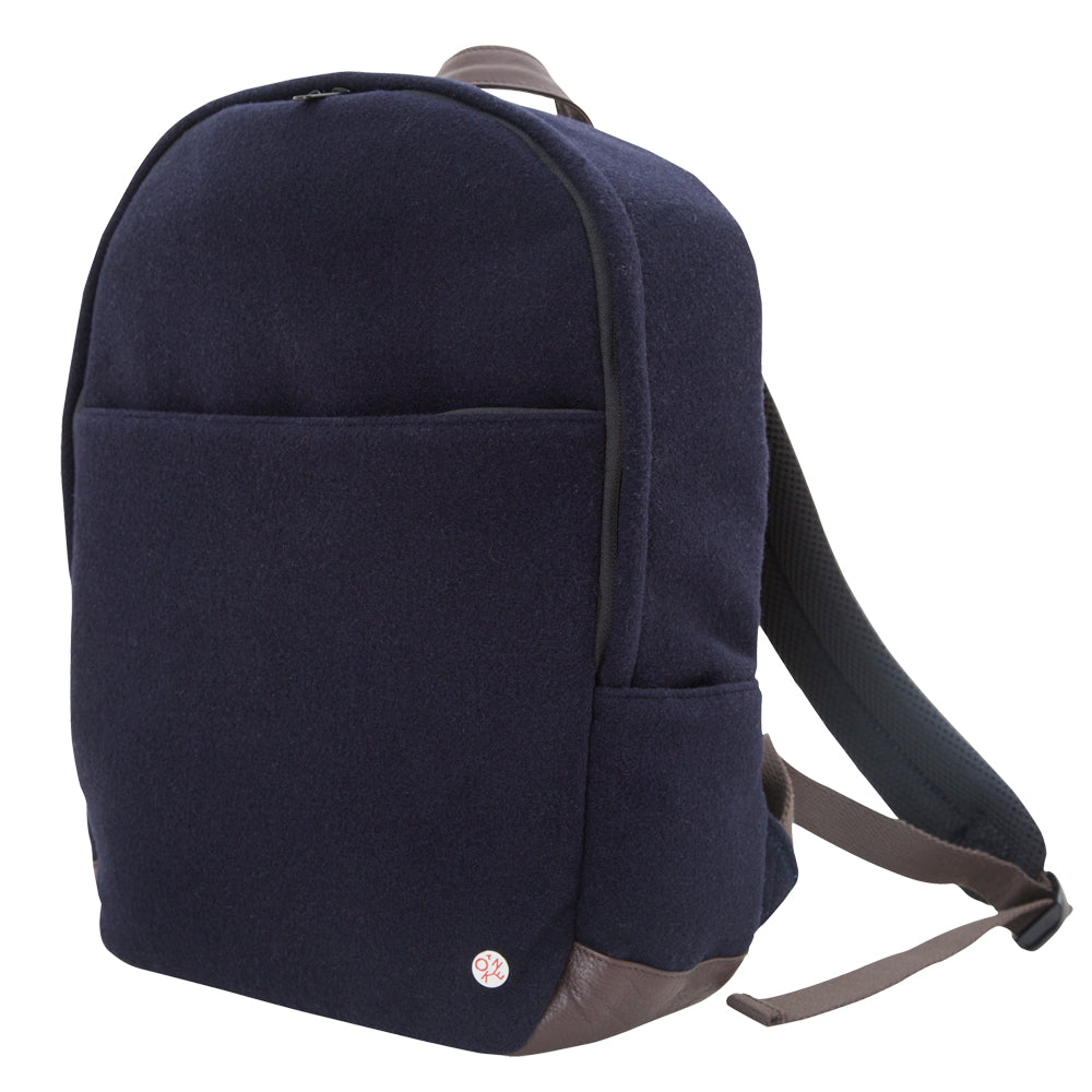 University Wool Backpack Navy - Manhattan Portage
