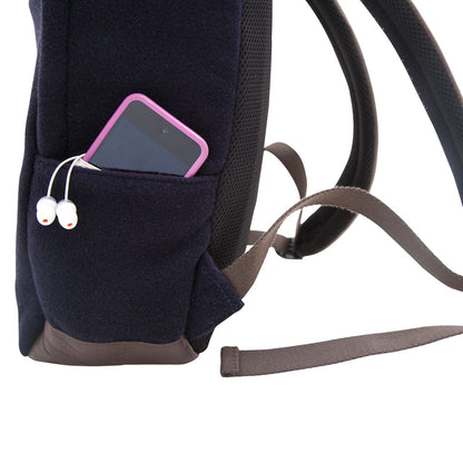 University Wool Backpack Navy - Manhattan Portage