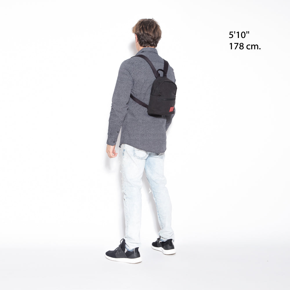 Waxed Nylon Randall's Island Backpack Black - Manhattan Portage
