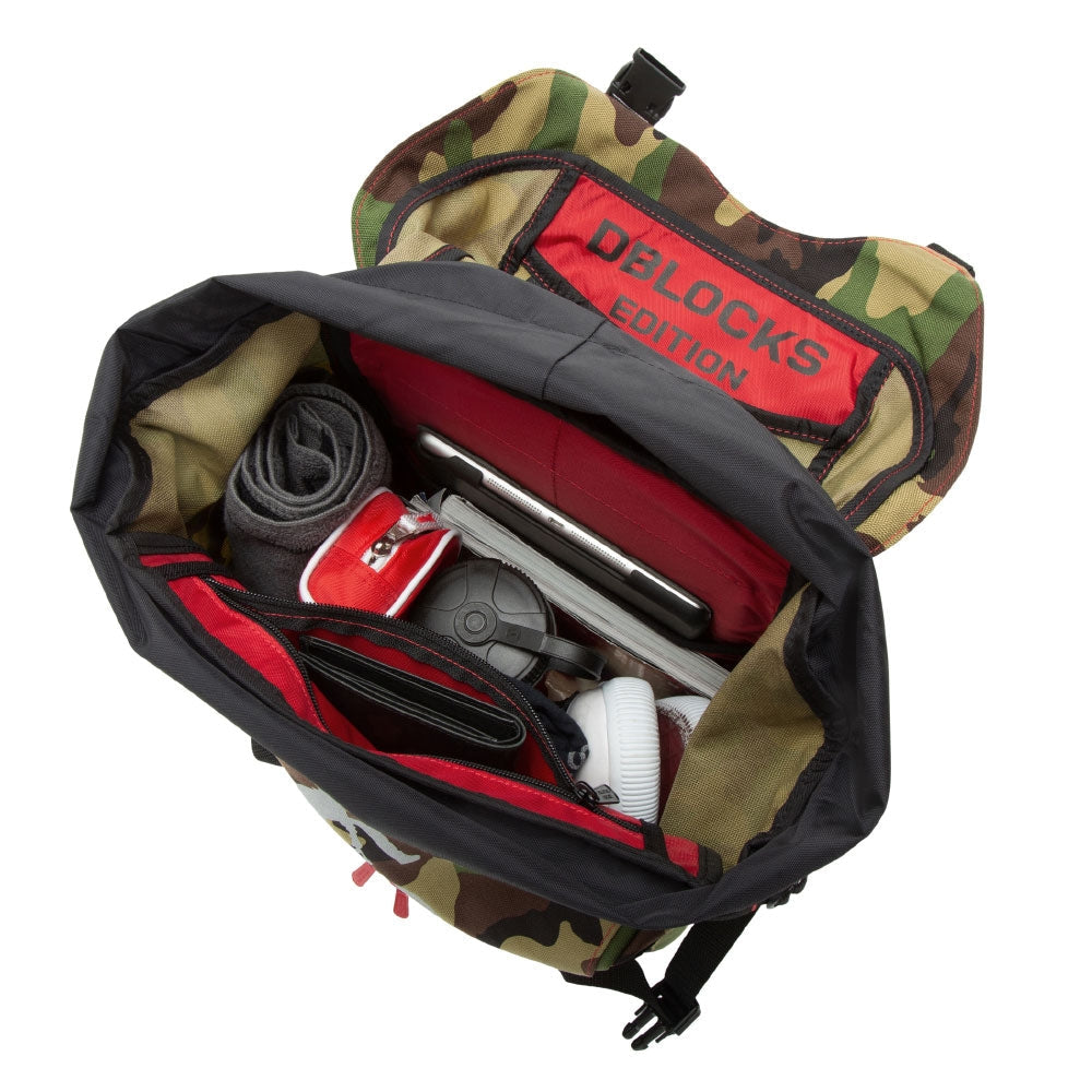 Dblocks Hiker Backpack CAM/RED - Manhattan Portage