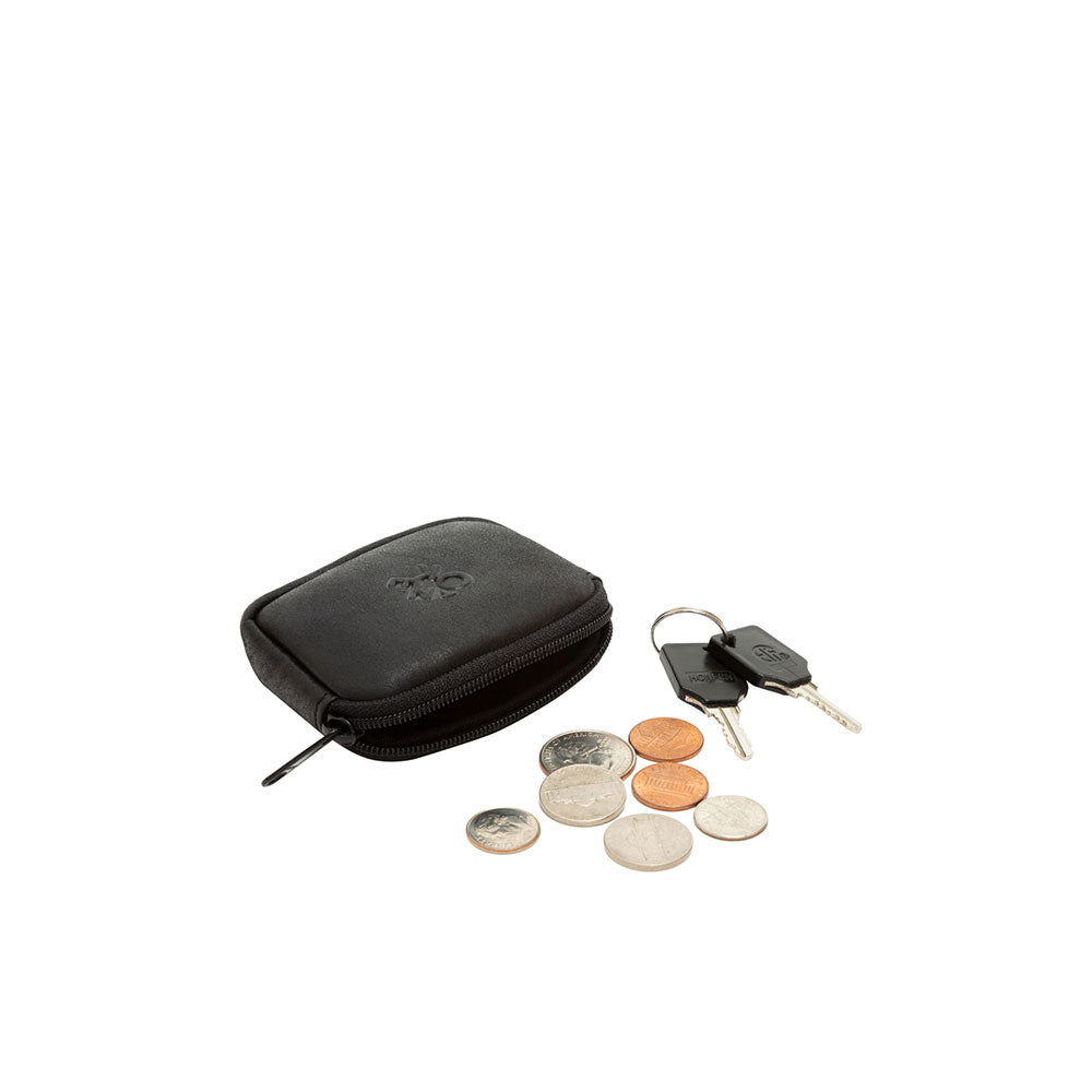 Leather Coin Purse (SM) Black - Manhattan Portage