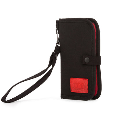 Waxed Nylon Continental Wallet Black - Manhattan Portage