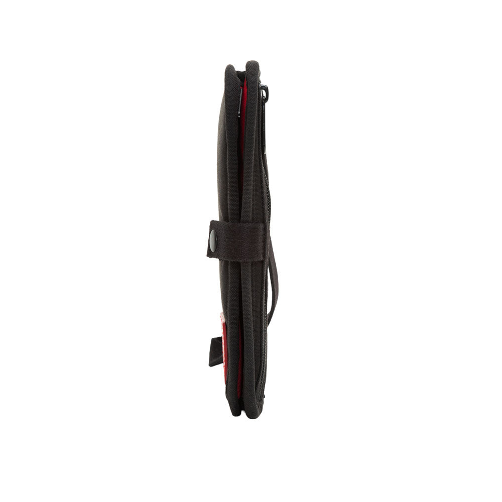 Waxed Nylon Continental Wallet Black - Manhattan Portage
