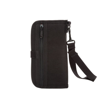 Waxed Nylon Continental Wallet Black - Manhattan Portage