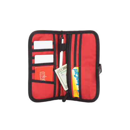 Waxed Nylon Continental Wallet Black - Manhattan Portage