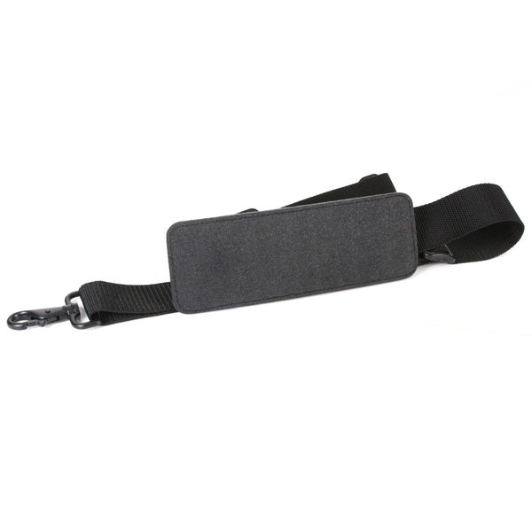 Leather Shoulder Strap Black - Manhattan Portage