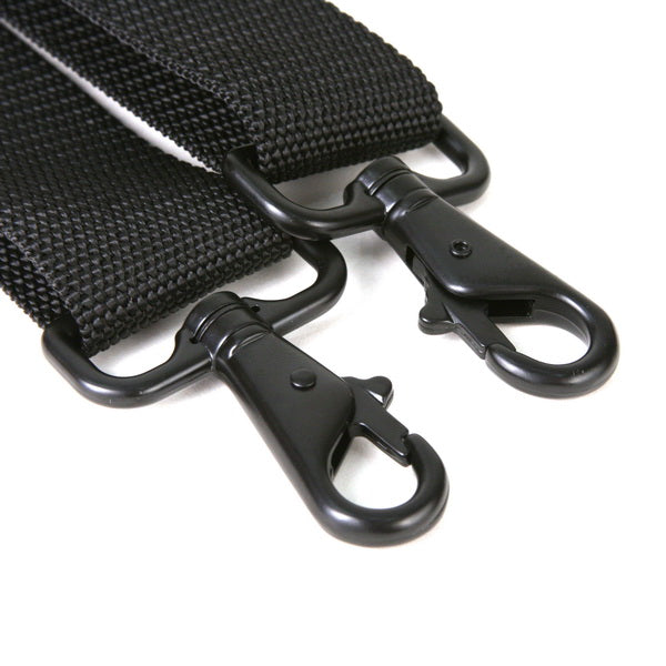 Leather Shoulder Strap Black - Manhattan Portage