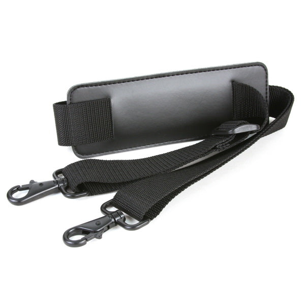 Leather Shoulder Strap Black - Manhattan Portage