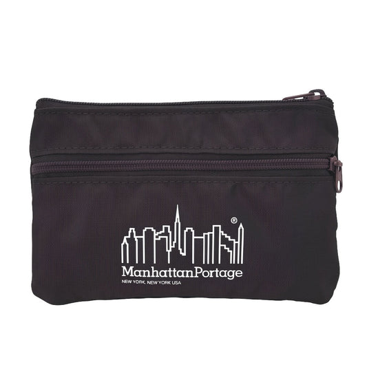 Double Zipper Pouch Black - Manhattan Portage