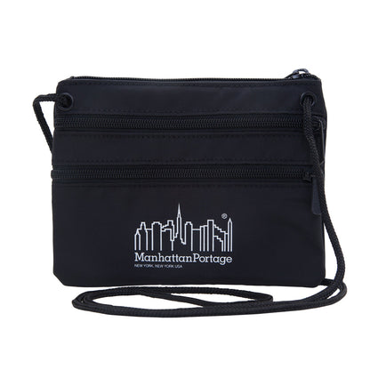 Triple Zipper Pouch Black - Manhattan Portage