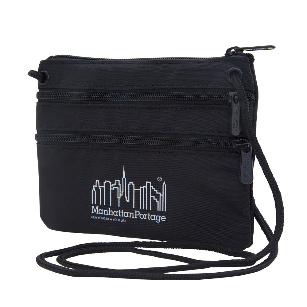 Triple Zipper Pouch Black - Manhattan Portage