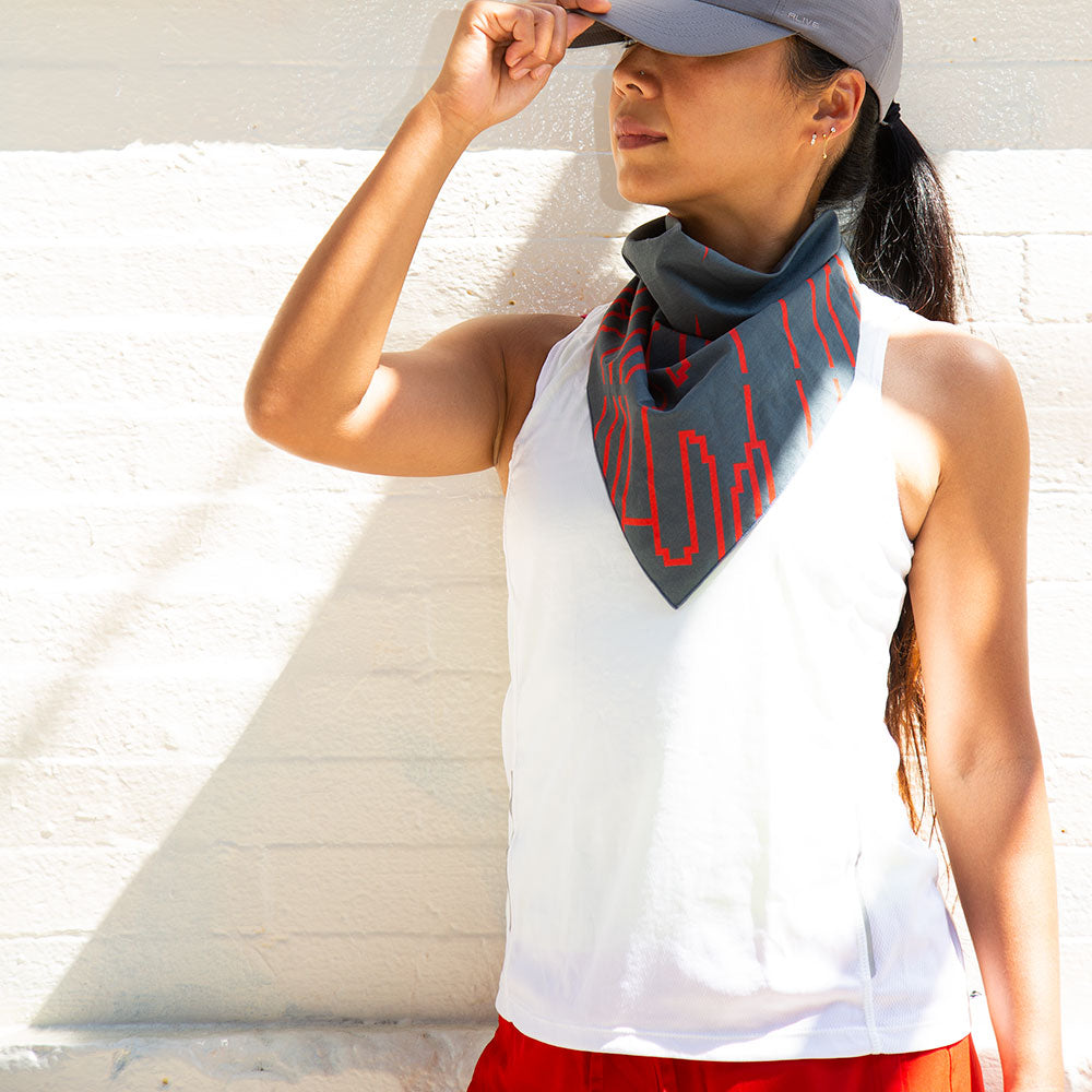 MP Bandana GRY/RED - Manhattan Portage