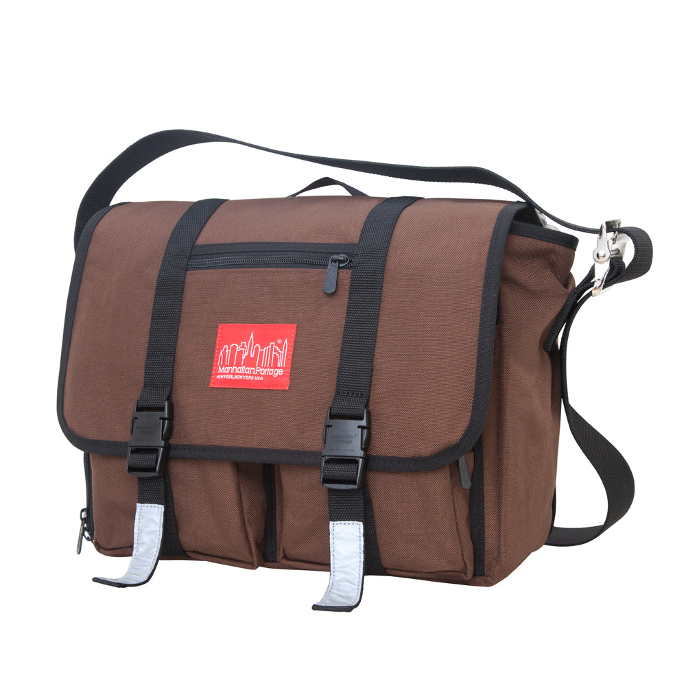 Trotter Messenger Bag Jr. (MD) Dark Brown - Manhattan Portage