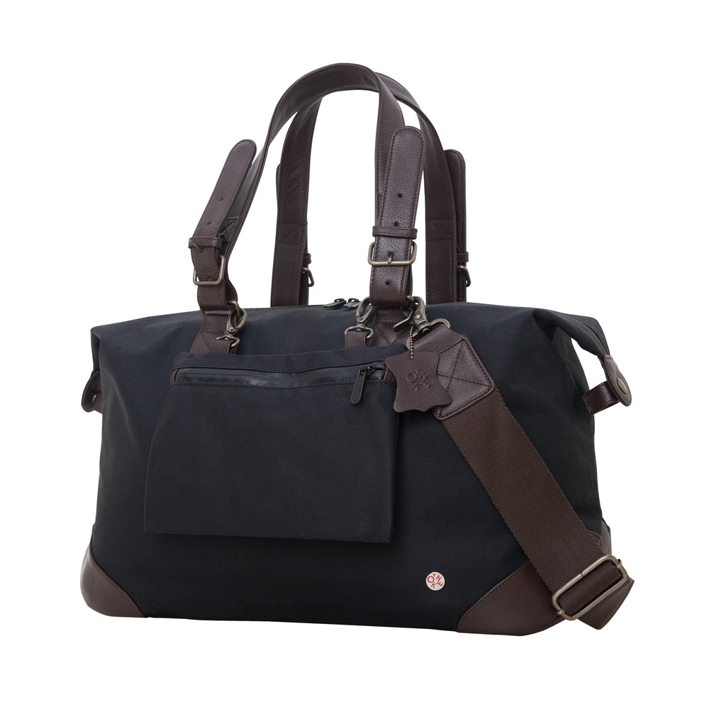 Lafayette Waxed Duffel Bag (M) Black - Manhattan Portage