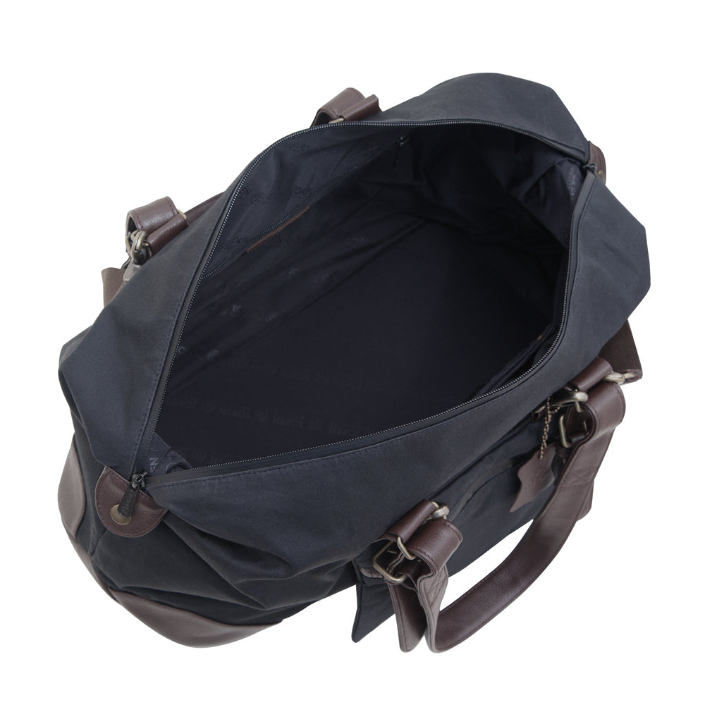 Lafayette Waxed Duffel Bag (M) Black - Manhattan Portage