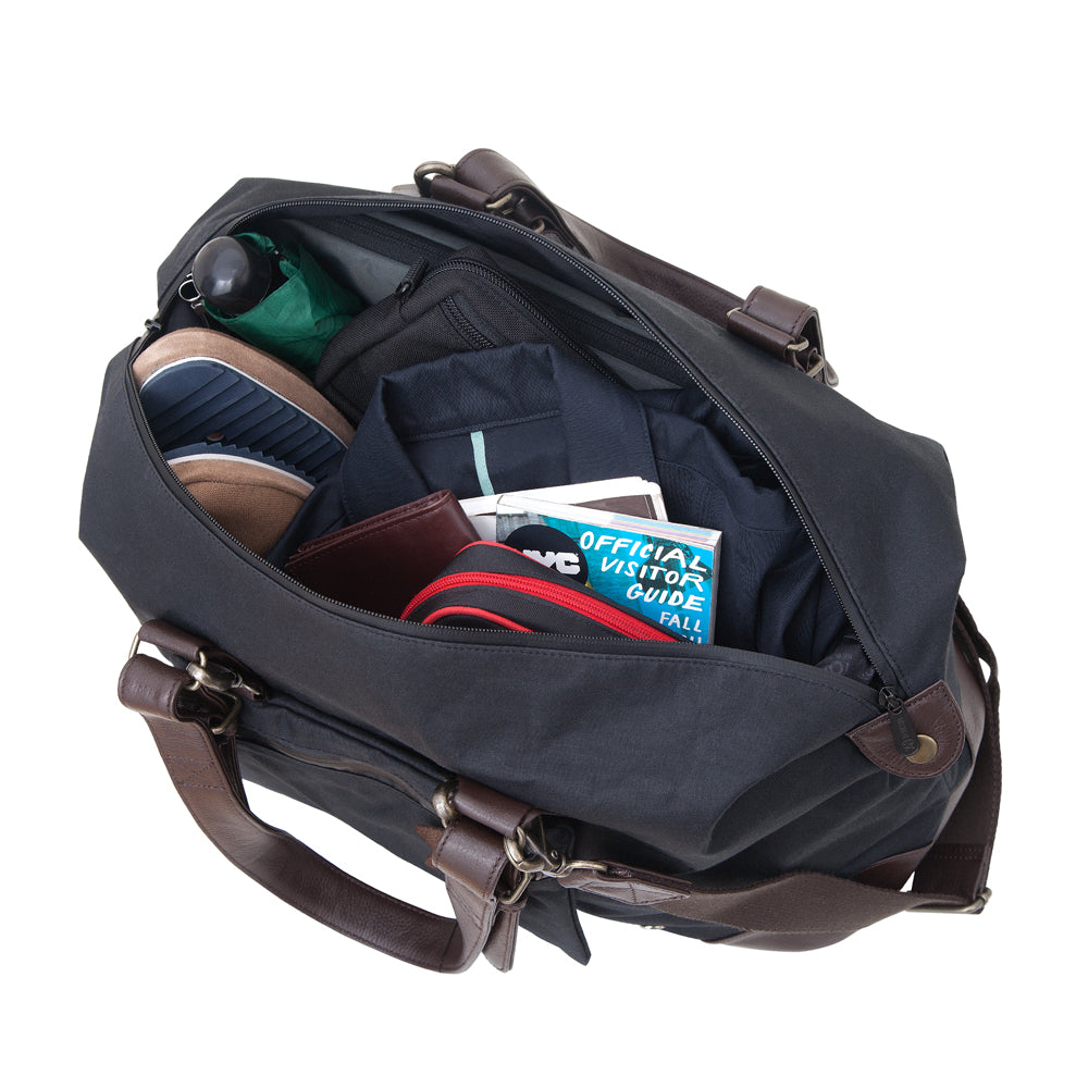 Lafayette Waxed Duffel Bag (M) Black - Manhattan Portage