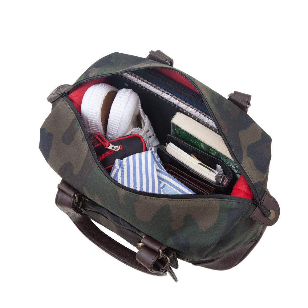 Lafayette Waxed Duffel Bag (S) Camouflage - Manhattan Portage