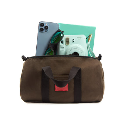 Waxed Nylon Chelsea Shoulder Bag (XSM) Dark Brown - Manhattan Portage