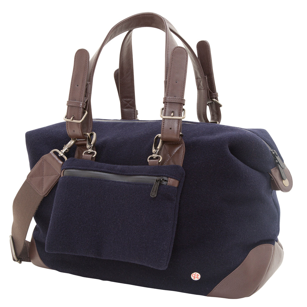 Lafayette Wool Duffel Bag (M) Navy - Manhattan Portage
