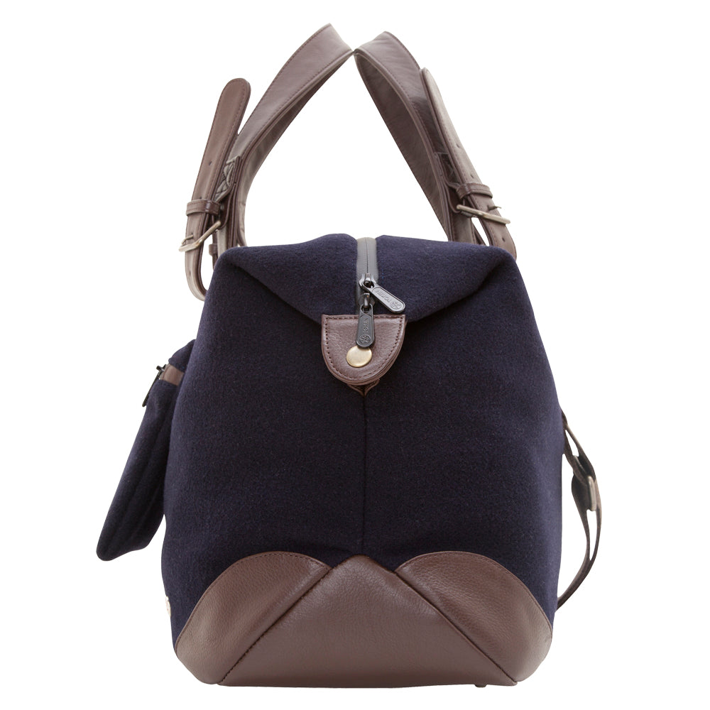 Lafayette Wool Duffel Bag (M) Navy - Manhattan Portage