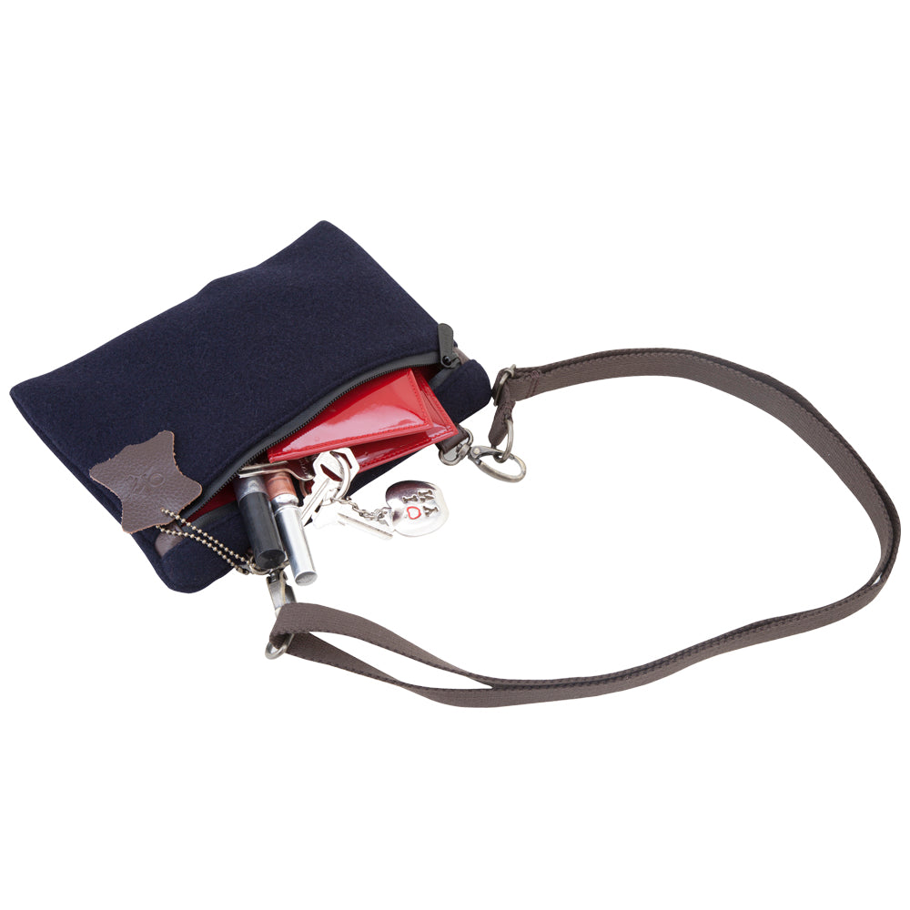 Lafayette Wool Duffel Bag (M) Navy - Manhattan Portage