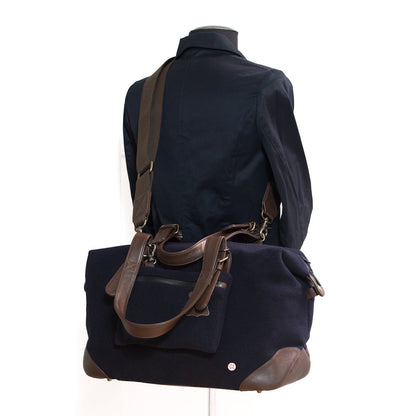 Lafayette Wool Duffel Bag (M) Navy - Manhattan Portage