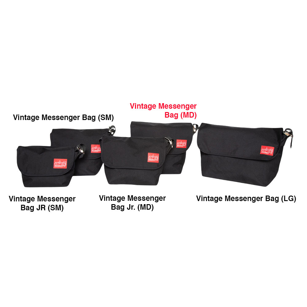 Vintage Messenger Bag (MD) Black - Manhattan Portage