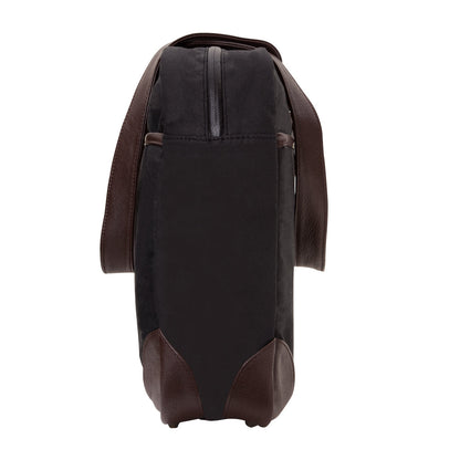 Hudson Waxed Shoulder Bag Black - Manhattan Portage