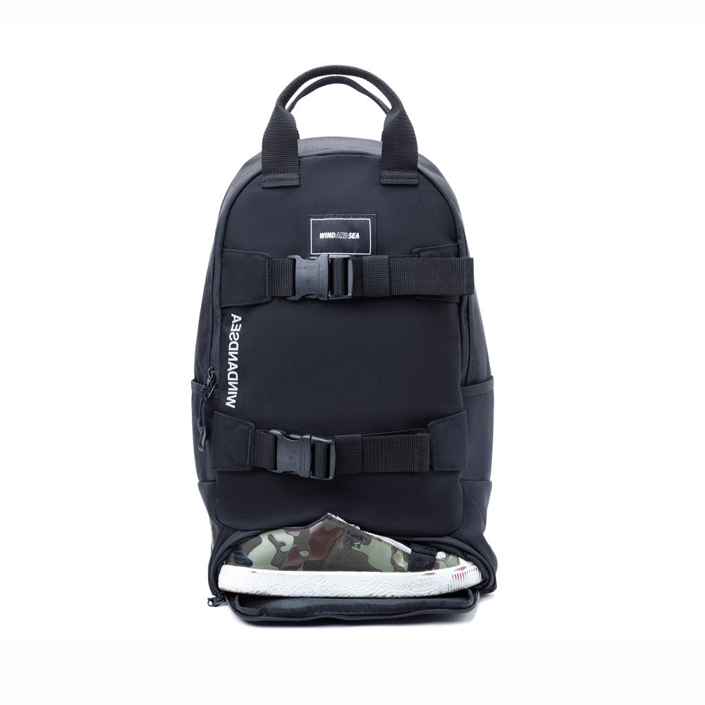 Mccarren Skateboard Backpack Ver.2 Wind and Sea Black - Manhattan Portage