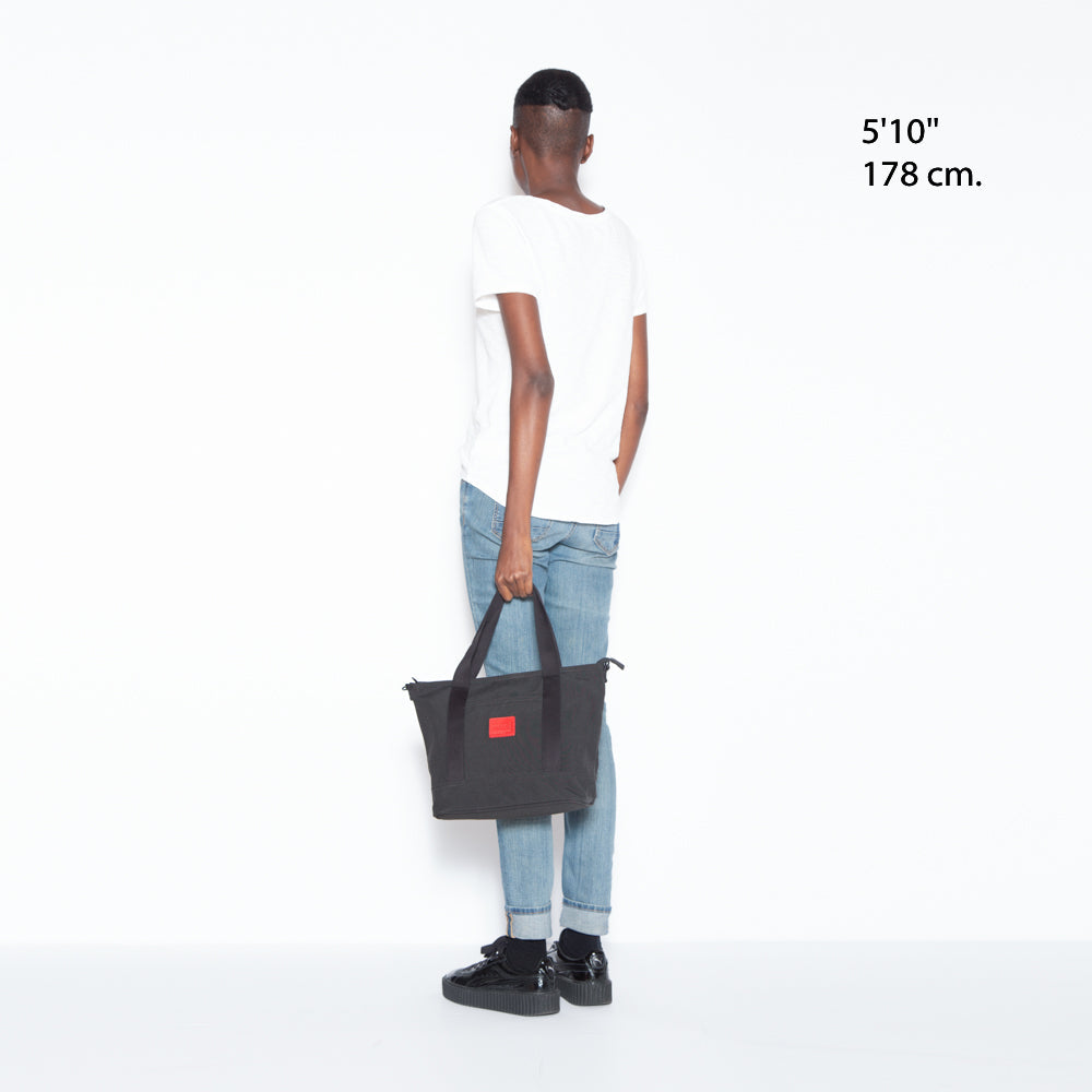 Waxed Nylon Rego Tote Black - Manhattan Portage